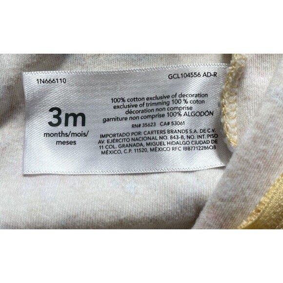 Carter's Floral & Hearts Sleepers Footies Pajamas  2-Way Zipper 3M Lot of 3 NWOT - Picture 12 of 14